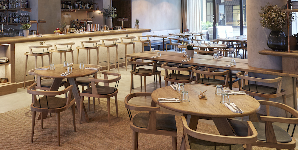 wood and leather dining chairs