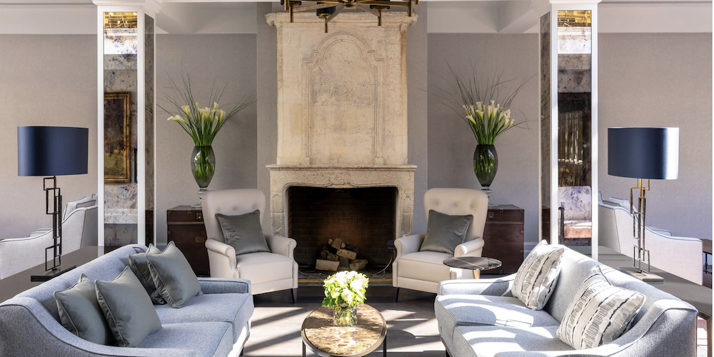 luxury house with arm chairs
